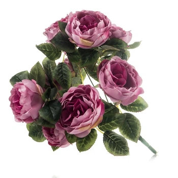 Штучна троянда, фіолетова 36 см Rose
