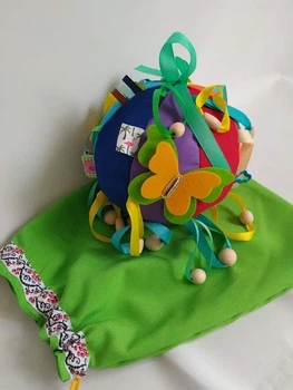 Розвиваючий м'яч сенсорний Happy Vita Craft різнокольоровий