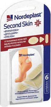 Пластир медичний Nordeplast гідроколоїдний "Друга шкіра" 6 шт. (4751028536205)
