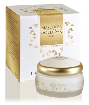 Маска для обличчя Голд GOLD 24K з частинками золота та рослинними екстрактами Locherber Лохербер 30мл