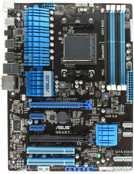 Материнская плата ASUS M5A97 ( Socket AM3+ / AM3, DDR3, AMD 970, PCI-Ex16 ) Б/У