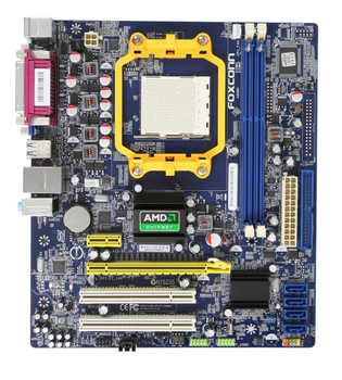 Материнская плата FOXCONN A6GMV ( Socket AM3 , DDR3, AMD 760G, PCI-Ex16 ) Б/У