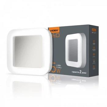 LED світильник ART IP65 квадратний VIDEX 15W 5000K (VL-BHFS-155)