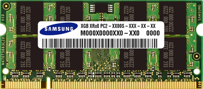 Оперативна пам'ять Samsung SODIMM DDR2 2Gb 667MHz PC2-5300 (M470T5669AZ0-CE6)