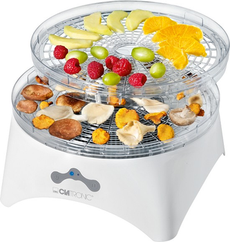 Сушка Clatronic для овощей и фруктов белый 5 секций 300 Вт DR 3525