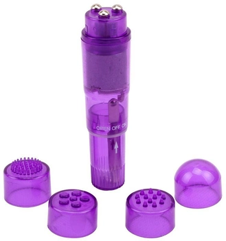 Мини-вибратор с насадками Chisa Novelties The Ultimate Mini-Massager цвет фиолетовый (20766017000000000)