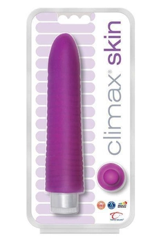 Вібратор з киберкожи Climax Skin 7 inch Neon Pink, 17.5 см колір фіолетовий (+12368017000000000)