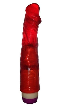 Гелевый вибратор FANTASY Vibe цвет красный (09727015000000000)