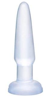 Анальная пробка на присоске Pipedream прозрачная, 9,5 см (08564000000000000)