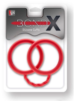 Наручники з силікону BondX Silicone Cuffs колір червоний (17915015000000000)