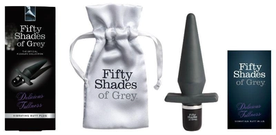 Анальна вибропробка Lovehoney Fifty Shades of Grey Delicious Fullness Vibrating Butt Plug (16176000000000000)