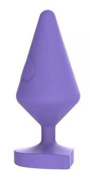 Анальна пробка Chisa Novelties Luv Heart Plug Large колір фіолетовий (20685017000000000)