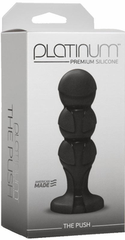 Анальная пробка Platinum Premium Silicone The Push цвет черный (17584005000000000)