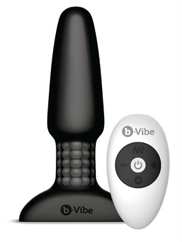 Анальна пробка з ефектом римінгу B-Vibe Rimming Remote Control Plug колір чорний (18895005000000000)