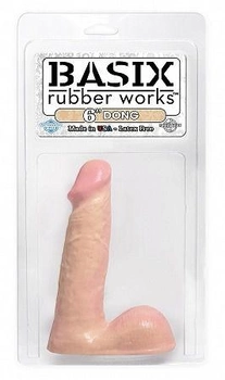 Фалоімітатор Pipedream Basix Rubber Works , 15 см колір тілесний (08802026000000000)