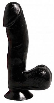 Фаллоимитатор Pipedream Basix Rubber Works - 6.5" Dong with Suction Cup black цвет черный (08803005000000000)