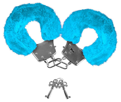 Наручники Neon Luv Touch Neon Furry Cuffs колір блакитний (05957008000000000)