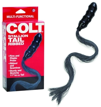 Анальная пробка с хвостиком California Exotic Novelties Colt Stallion Tail Ribbed (14388000000000000)