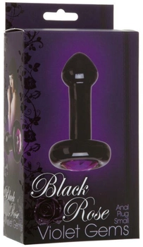 Анальная пробка Black Rose Violet Gems Anal Plug Small 3.5 Inch (15912000000000000)