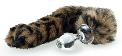Анальная пробка с искусственным мехом Crystal Minx Faux Fur Tails Leopard Faux Tail (16938000000000000)