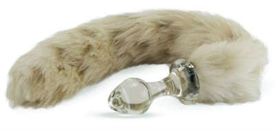 Анальна пробка з штучним хутром Crystal Minx Faux Fur Tails Snow Leopard Faux Tail (16939000000000000)