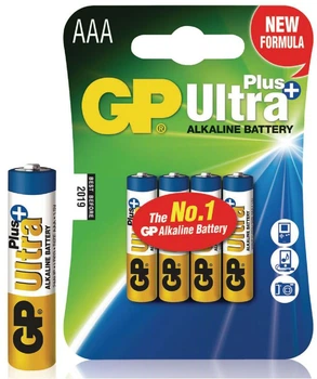 Батарейки GP Ultra Plus Alkaline 24AUP AAA, 4 шт. (19478000000000000)