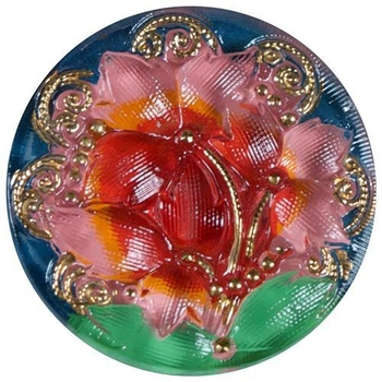 Матовая анальная пробка Crystal Delights с медальоном из чешского стекла, 8.5 см (11729000000000000)