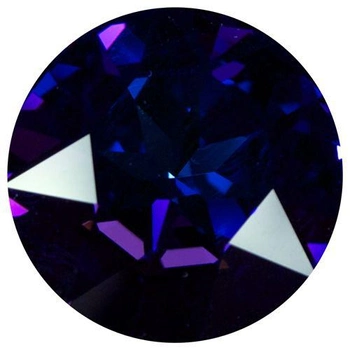 Анальная пробка синяя с кристаллом Swarovski, 8.5 см (11733000000000000)