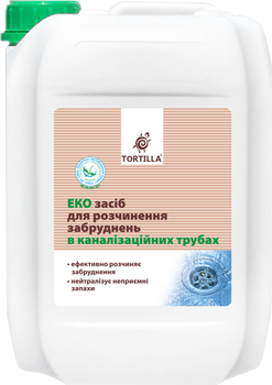 Эко средство для растворения загрязнений в канализационных трубах TORTILLA 4.7 л (4820178062374)