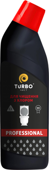 Активный гель для чистки унитазов TURBOчист Professional с хлором 1 л (4820178063937)
