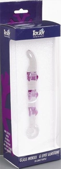Фалоімітатор скляний з кільцем G-spot Gemstone (02570000000000000)