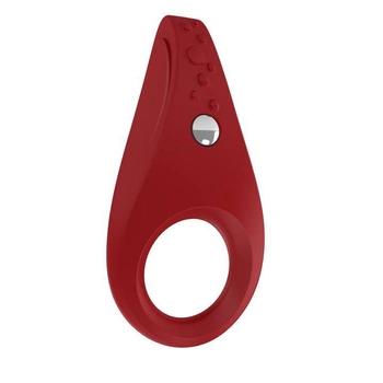 Эрекционное кольцо с вибрацией OVO B3 Vibrating Ring цвет красный (12390015000000000)