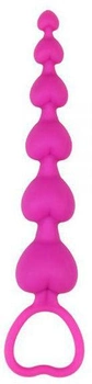 Анальний ланцюжок Chisa Novelties Heart Booty Beads колір рожевий (20021016000000000)