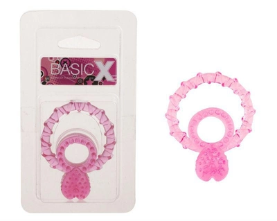Эрекционное кольцо Basicx Tpr Double Cockring 1inch цвет розовый (15289016000000000)