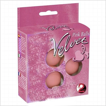 Вагинальные шарики Velvet Pink Balls (05292000000000000)