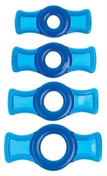 Набір ерекційних кілець TitanMen Cock Ring Set колір блакитний (13228008000000000)
