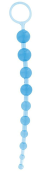 Анальные шарики на жесткой связке, синие (02634000000000000)