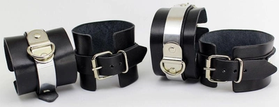 Комплект наручників і поножі Scappa з металевими пластинами розмір S (21674000005000000)