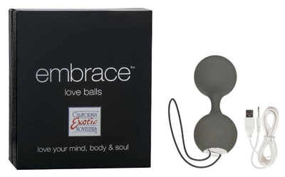Вагінальні кульки з вібрацією Embrace Love Balls колір чорний (14648005000000000)