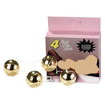 Кульки вагінальні 4 Gold Vibro Balls (00903 трлн)