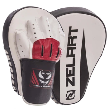 Лапа изогнутая (2шт) Zelart 1325 размер 25x19x4см White-Black-Red