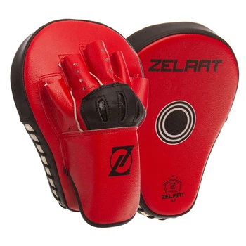 Лапа изогнутая (2шт) Zelart 1387 размер 26x19,5x7см Red-Black