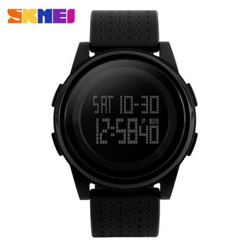 Наручные часы Skmei 1206 Ultra New Черные с черным циферблатом