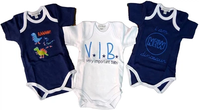 Боди-футболка Liabel V.I.B., 3 шт, 36 мес, 104 см, 18 кг, синий, белый (8051820227612)