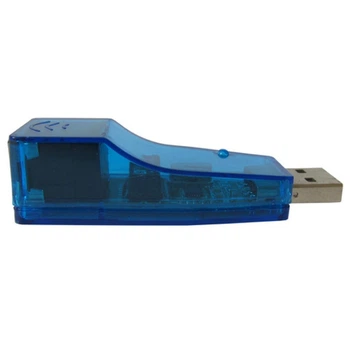 Переходник Dynamode USB - RJ45 Lan Ethernet, чипсет Realtek RTL8150B, пласт. голубая (USB-NIC-1427-100)