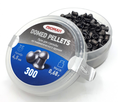 Пули Люман 0.68г Domed pellets 300 шт/пчк