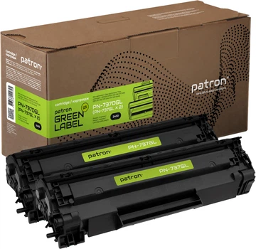 Картридж Patron Green Label Canon 737 for MF211/ 212/ 216/ 217/ 226/ 229 Dual Pack (2шт) (PN-737DGL)