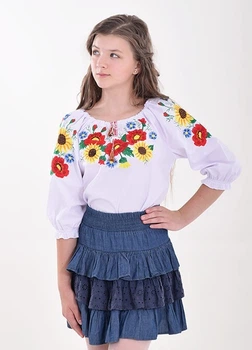 Блуза Золотко біла 116 см