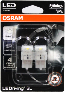 BULB OSRAM LED W21/5W LEDriving® SL 12V 1,3W 7515DYP-02B W3x16q BLI2