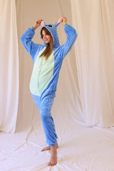 Пижама кигуруми Kigurumi Стич Синий XL 175-185 см. (1014)